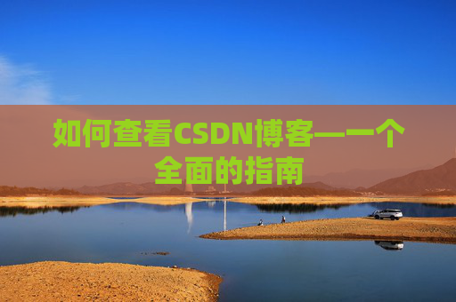 如何查看CSDN博客—一个全面的指南